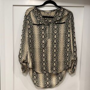 Daniel Rainn Women's Snake Print Blouse, Size M